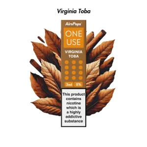 AIRSPOPS ONE USE 3ML 5% - VIRGINIA TOBA