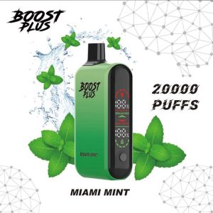 BOOST PLUS DISPOSABLE 20 000 PUFF 5% - MIAMI MINT
