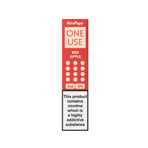 AIRSPOPS ONE USE 3ML 5% - RED APPLE