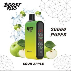 BOOST PLUS DISPOSABLE 20 000 PUFF 5% - SOUR APPLE