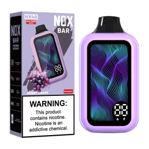 NOX BAR 40 000 PUFF 5% - BERRY GRAPE