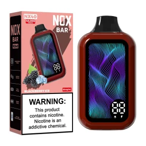 NOX BAR 40 000 PUFF 5% - BLACKBERRY ICE