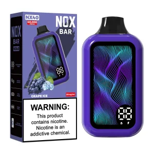 NOX BAR 40 000 PUFF 5% - GRAPE ICE