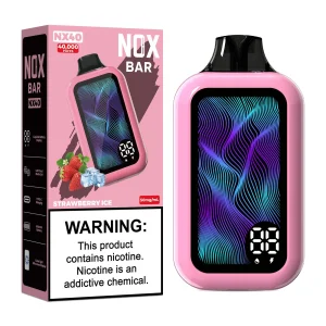 NOX BAR 40 000 PUFF 5% - STRAWBERRY ICE