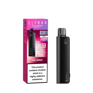 ELFBAR ELFA MASTER KIT | BLACK KNIGHT | x2 PREFILLED PINK LEMONADE PODS 5%