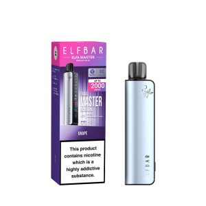 ELFBAR ELFA MASTER KIT | LUNAR SILVER | x2 PREFILLED GRAPE PODS 5%
