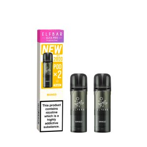 ELFBAR ELFA MASTER REPLACEMENT POD (PRO V2 2x 2ml PUFF PREFILLED PODS 5%) - MANGO