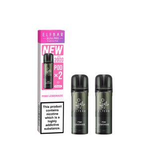ELFBAR ELFA MASTER REPLACEMENT POD (PRO V2 2x 2ml PUFF PREFILLED PODS 5%) - PINK LEMONADE