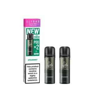 ELFBAR ELFA MASTER REPLACEMENT POD (PRO V2 2x 2ml PUFF PREFILLED PODS 5%) - SPEARMINT