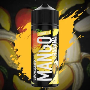 VAPOLOGY MANGO SERIES - MANGO + BANANA LONG FILL 120ml Capacity (30ml Flavor Concentrate)