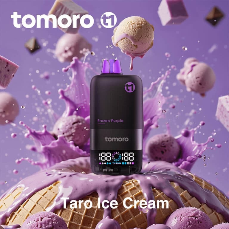 TOMORO 40K PUFF 5% - TARO ICE CREAM