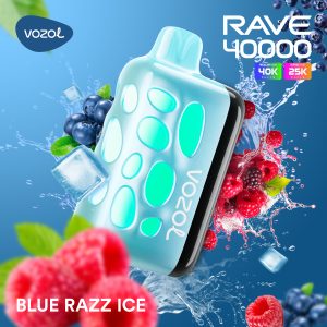 VOZOL RAVE 40K PUFF 5% - BLUE RAZZ ICE