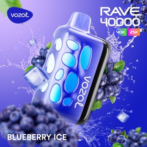 VOZOL RAVE 40K PUFF 5% - BLUEBERRY ICE