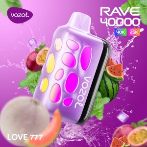 VOZOL RAVE 40K PUFF 5% - LOVE 777