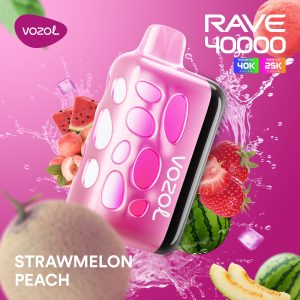 VOZOL RAVE 40K PUFF 5% - STRAWMELON PEACH