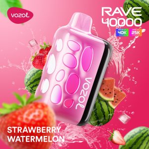 VOZOL RAVE 40K PUFF 5% - STRAWBERRY WATERMELON