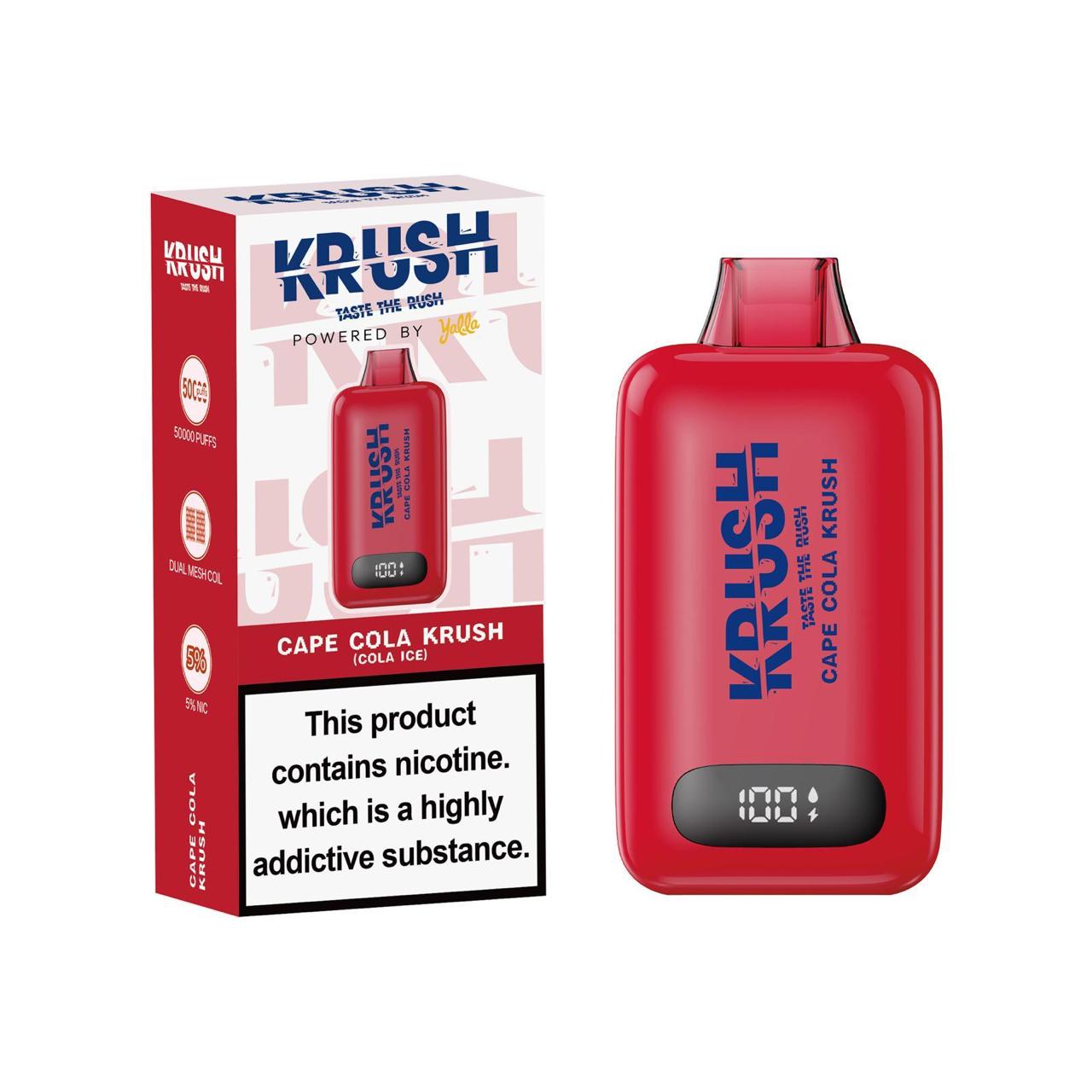 KRUSH 50K PUFF 5% - CAPE COLA KRUSH (COLA ICE)