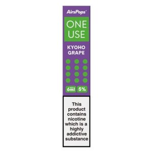 AIRSPOPS ONE USE 6ML 5% - KYOHO GRAPE