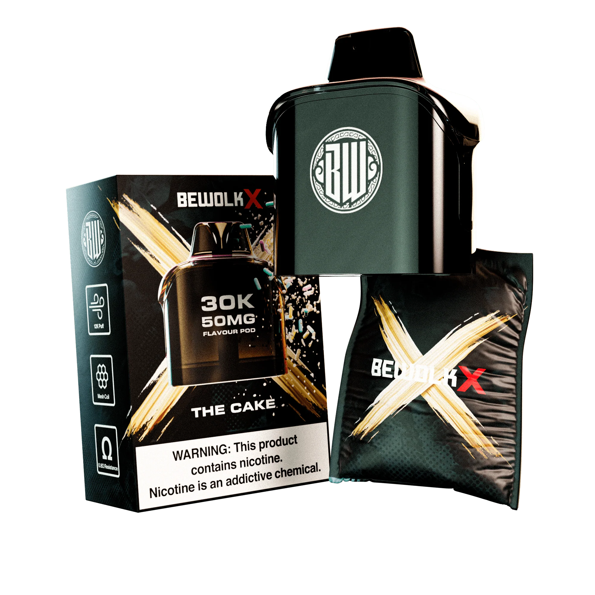 BEWOLK X 30K REPLACEMENT POD 50MG - THE CAKE