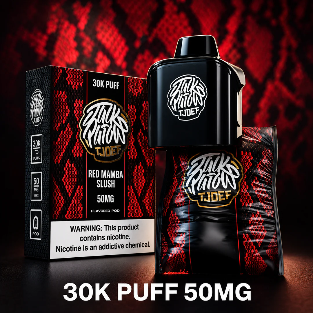 JACK PAROW TJOEF 30K REPLACEMENT POD 50MG (POD ONLY) - RED MAMBA SLUSH